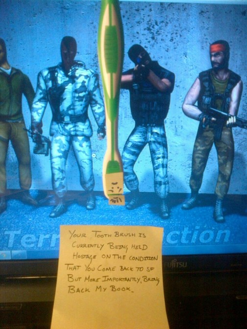 Stormy left me a little note...